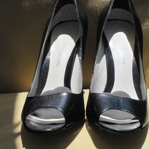 Enzo Angiolini Black Leather Heels